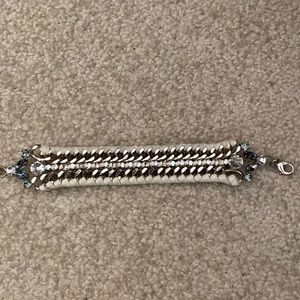 Beautiful suede chain bracelet